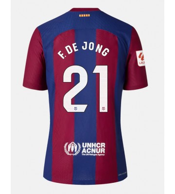 Barcelona Frenkie de Jong #21 Hemmatröja 2023-24 Korta ärmar